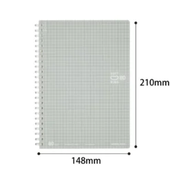Kokuyo D Shaped Soft Ring Notebook A5 [5mm Grid]
