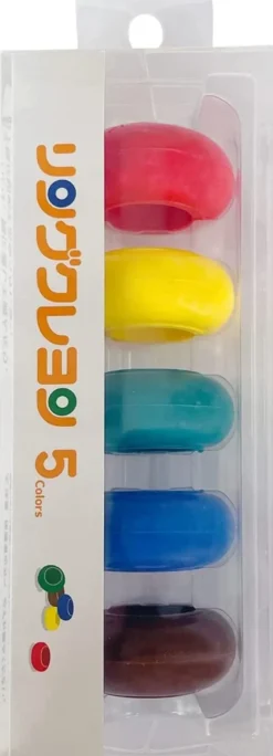 Kokuyo Ring Crayon 5 Colour Set
