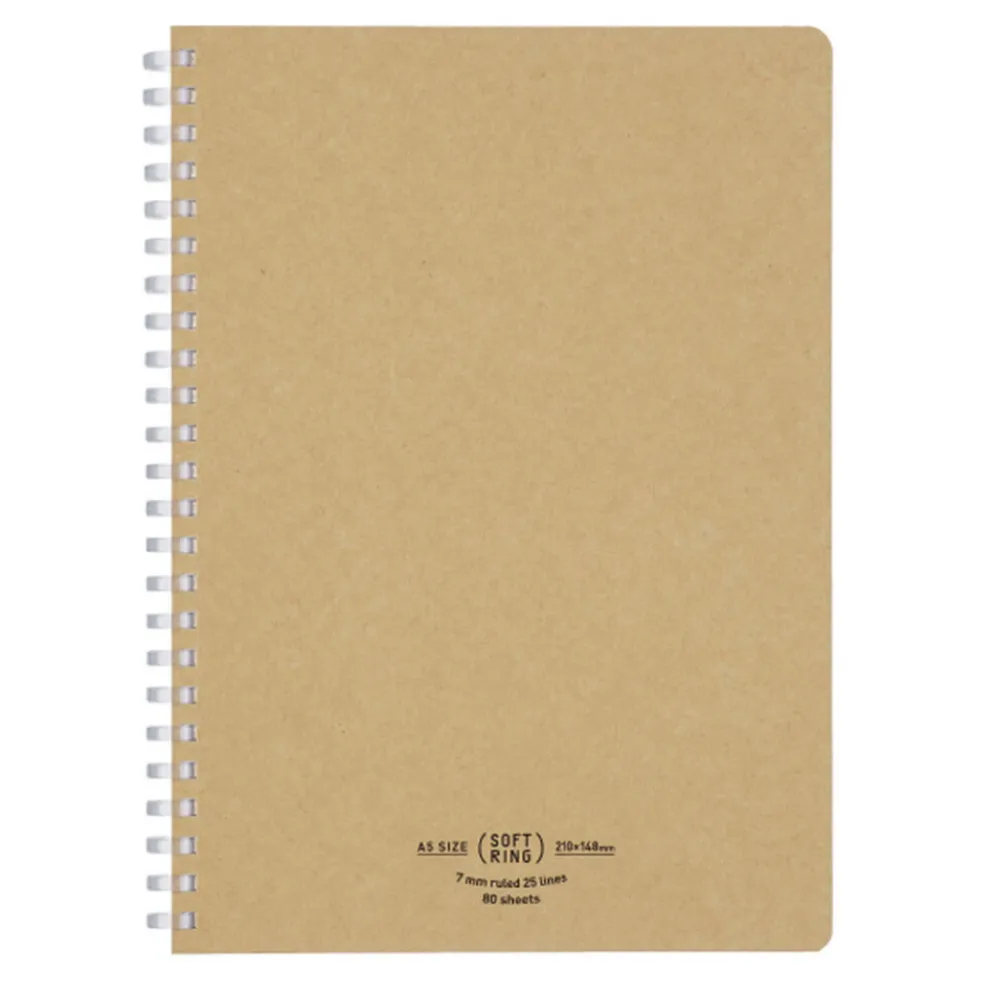 Kokuyo Soft Ring Natural Notebook A5