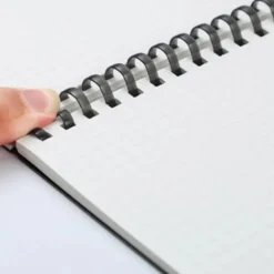 Kokuyo Soft Ring Notebook Black A5 — Grid and Ruled