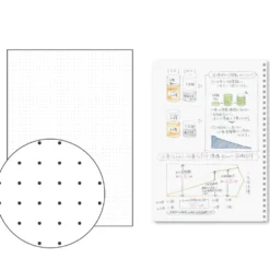 Kokuyo Soft Ring Notebook Clear B5 — Ruled and Dot Grid
