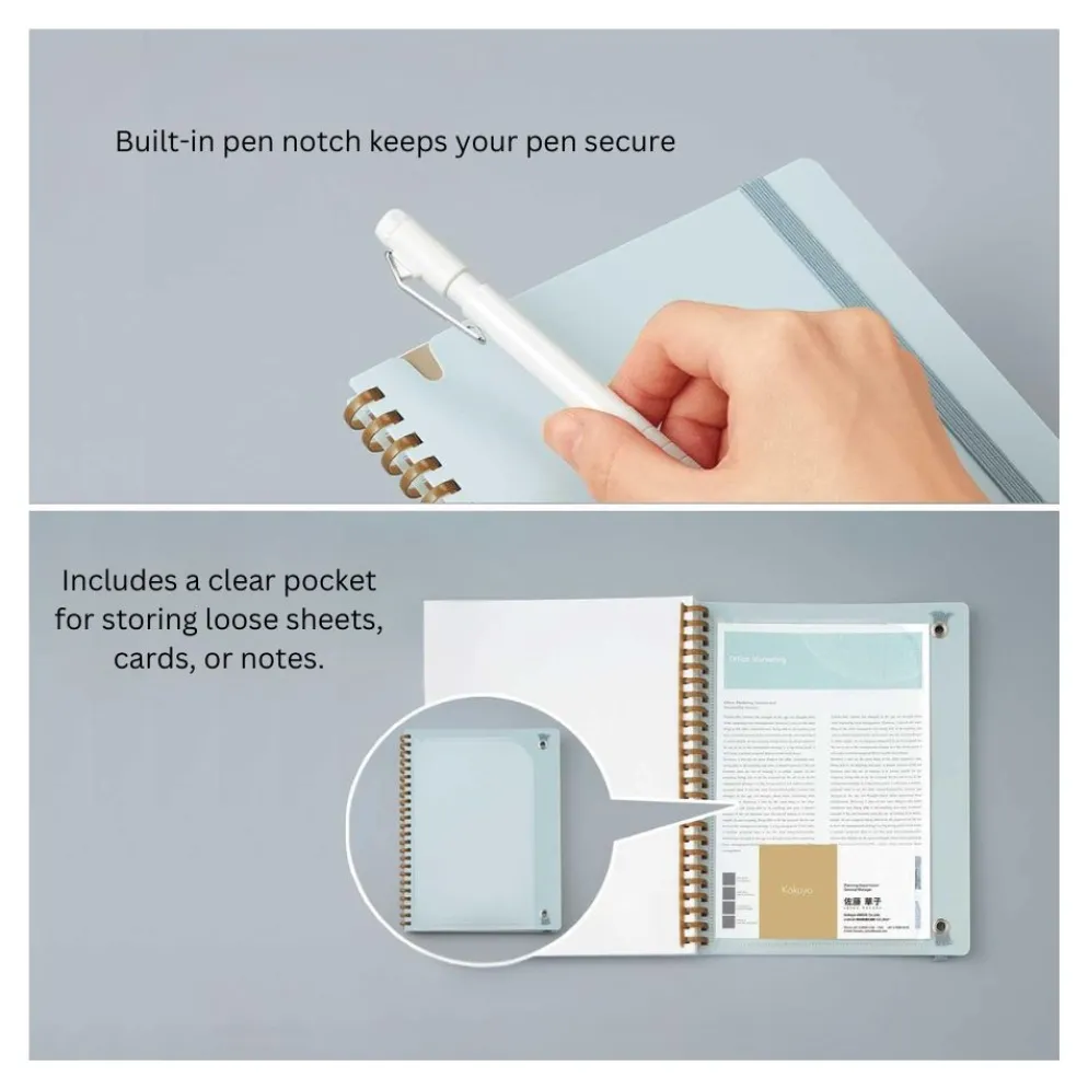 Kokuyo Sooofa Soft Ring Notebook A5 - Grid 4mm