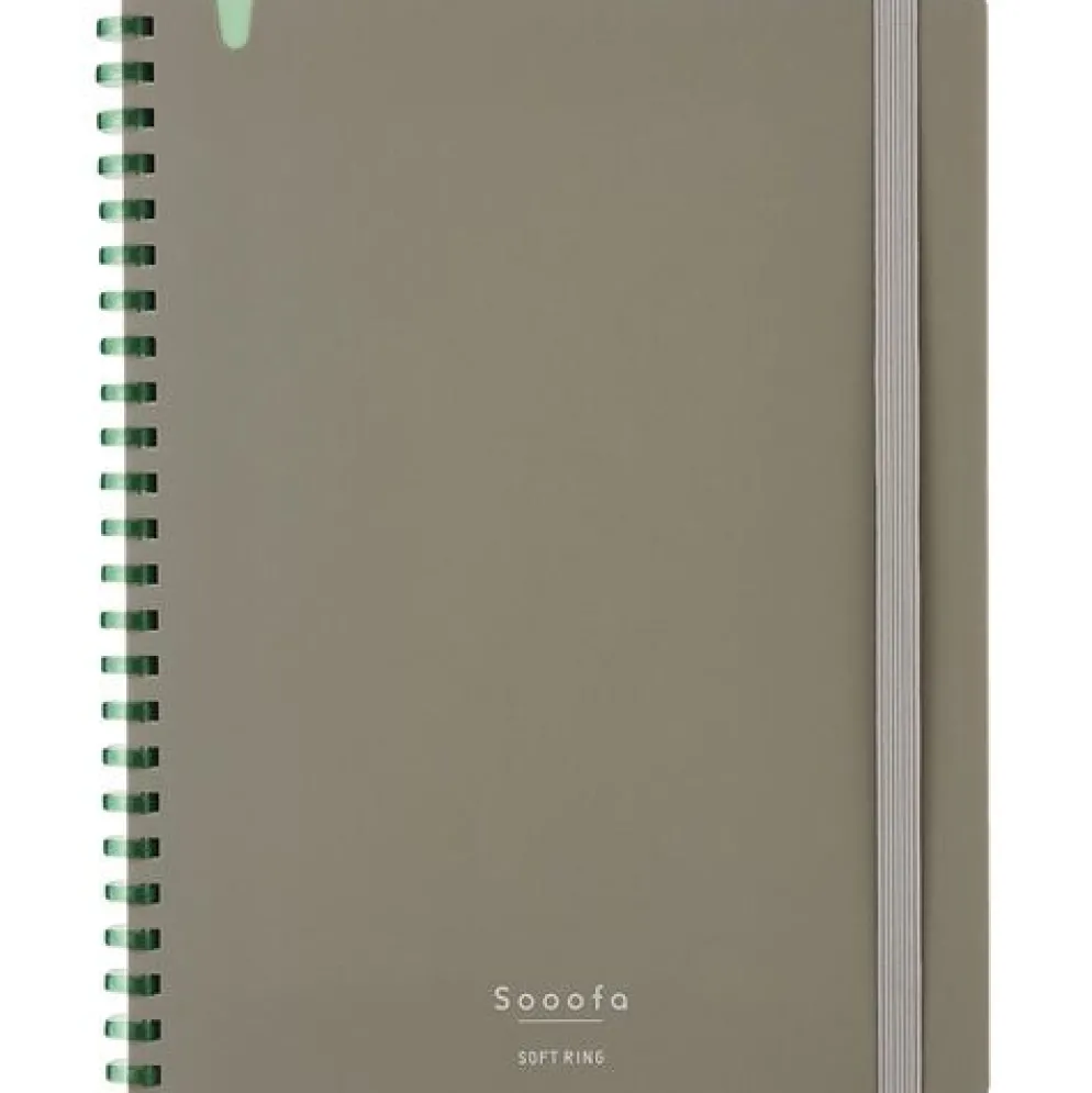 Kokuyo Sooofa Soft Ring Notebook A5 - Grid 4mm