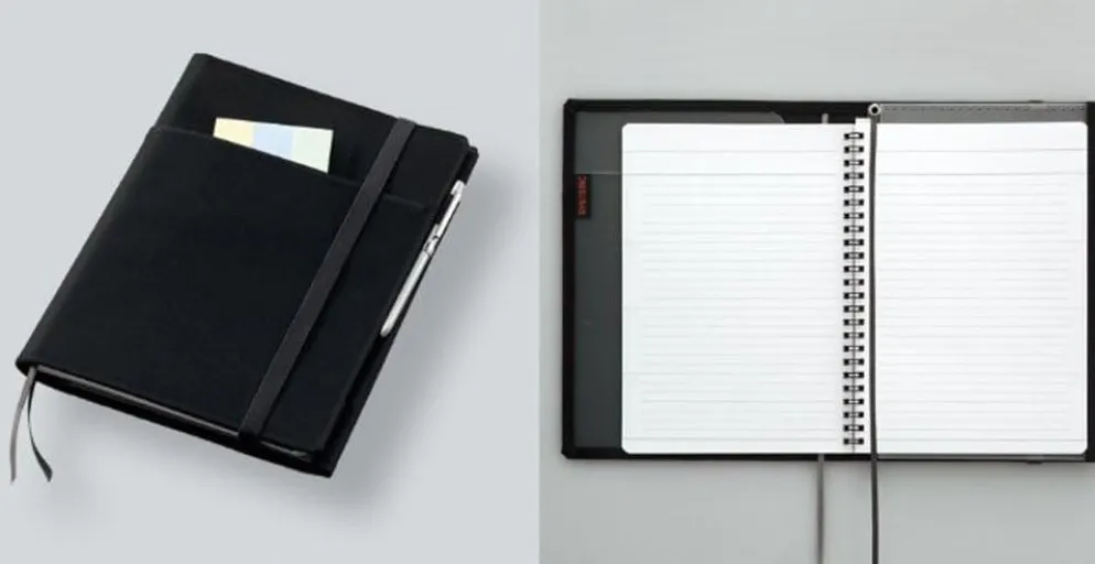 Kokuyo Systemic Cover Notebook 6 mm Rule Semi B5 Black