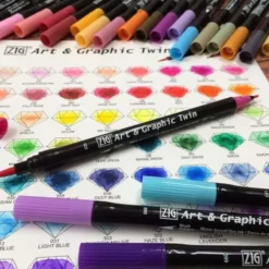 Kuretake ZIG Art & Graphic Twin Marker [4 colour set]
