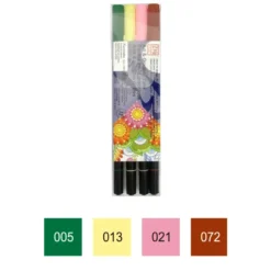 Kuretake ZIG Art & Graphic Twin Marker [4 colour set]