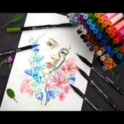 Kuretake ZIG Art & Graphic Twin Marker - 80 Colours Set