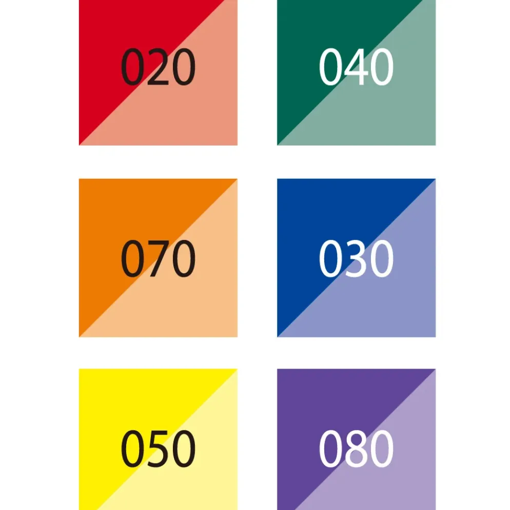 Kuretake ZIG Memory System Brushables - Vivid 6 Colours Set