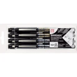 Kuretake ZIG Cartoonist Mangaka Black Assortment Set (Set of 8)