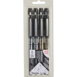 Kuretake ZIG Cartoonist Mangaka Black Assortment Set (Set of 8)