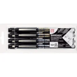 Kuretake ZIG Cartoonist Mangaka Black Assortment Set (Set of 8)