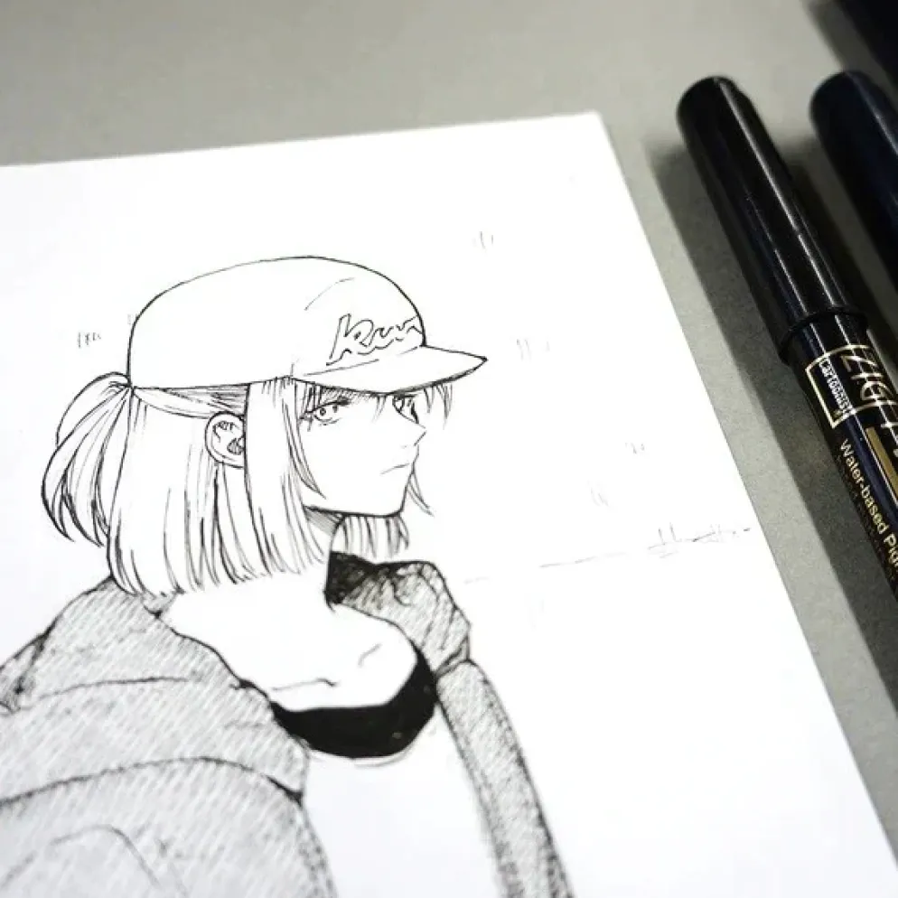 Kuretake ZIG Cartoonist Mangaka Black Assortment Set (Set of 3)