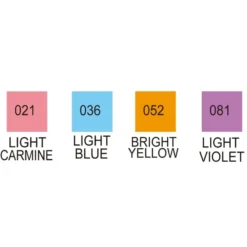 Kuretake ZIG Clean Color Real Brush - Set of 4 colours - Pale colours