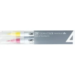 Kuretake ZIG Clean Color Real Brush - 4 Pack - Pop Colours