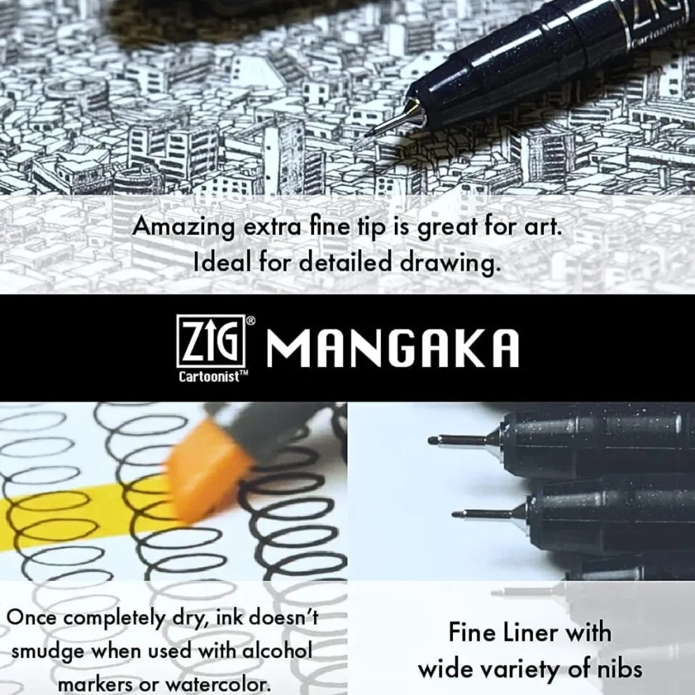 Kuretake ZIG Inktober Illustration Basic Set 2