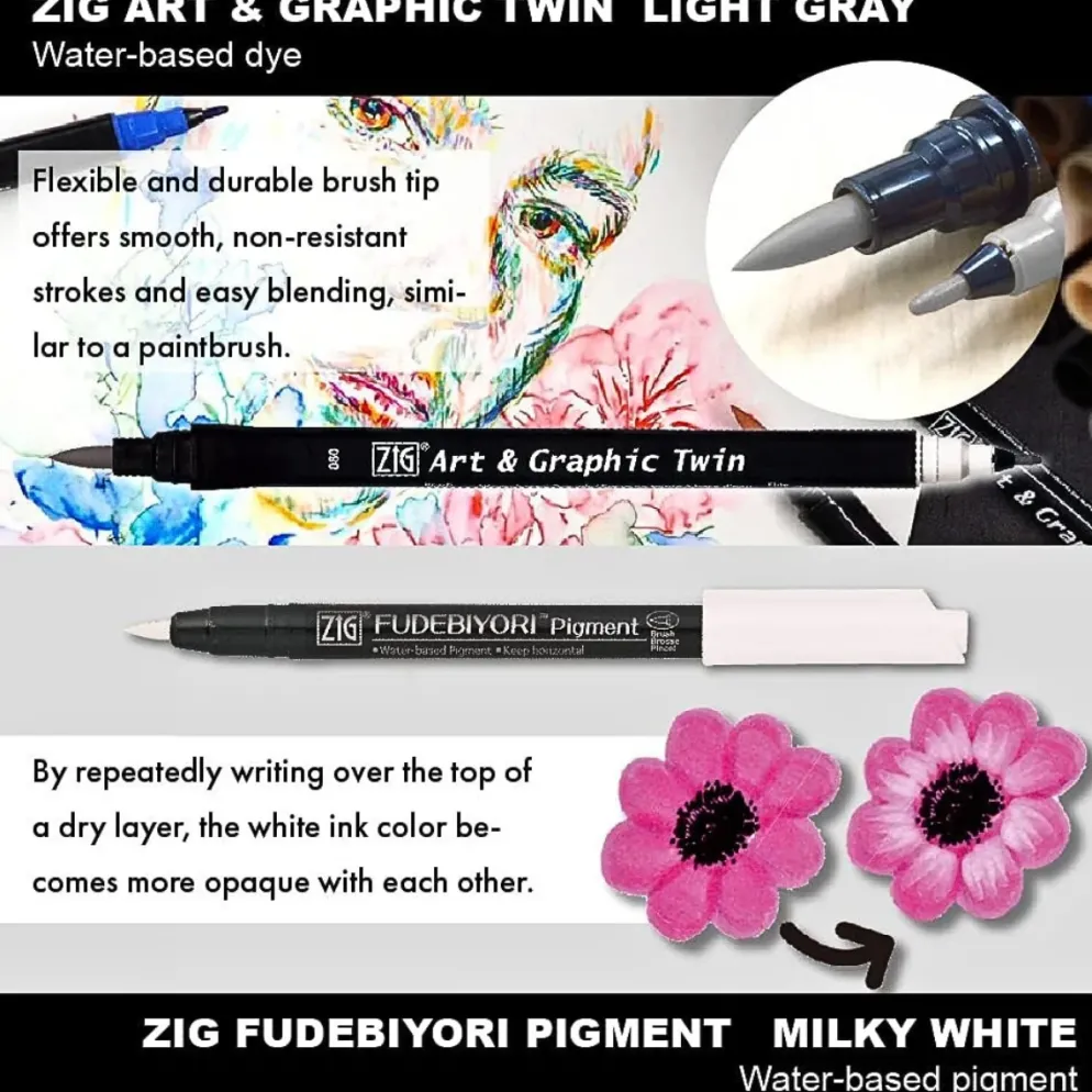 Kuretake ZIG Inktober Illustration Basic Set 2