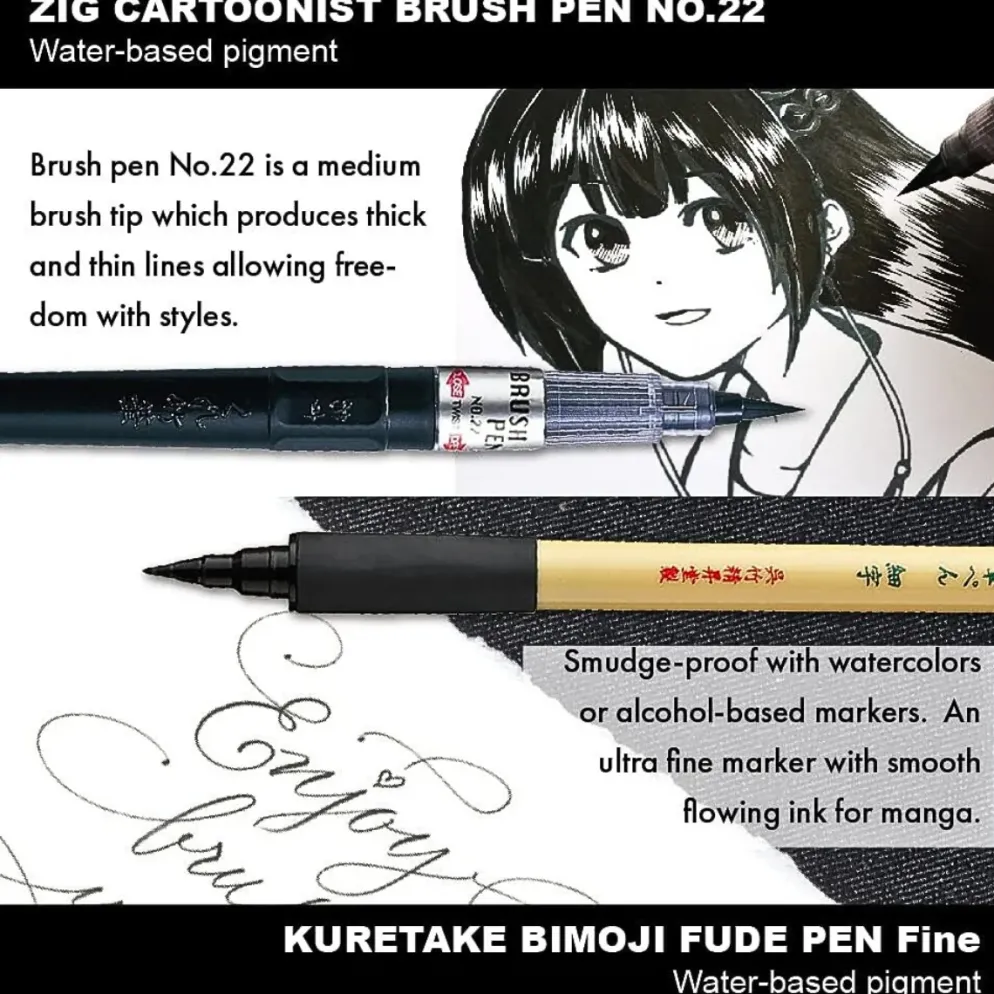 Kuretake ZIG Inktober Illustration Basic Set 2