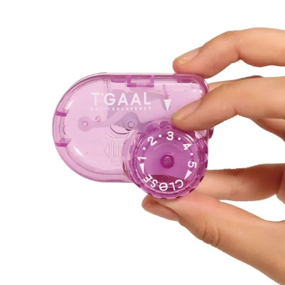 Kutsuwa T’Gaal Adjustable Pencil Sharpener – Five-Stage, Precision Japanese Design