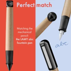 LAMY abc Mechanical Pencil – 1.4mm Beginner Writing Pencil, Black