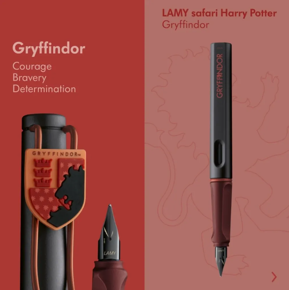 LAMY Safari x Harry Potter Fountain Pen Set – Four Houses, Limited Edition