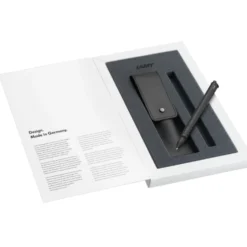 LAMY 331 TR swift Black Rollerball Pen + Leather Pouch set