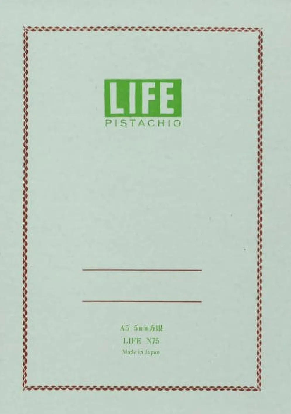 Life Pistachio Notebook A5