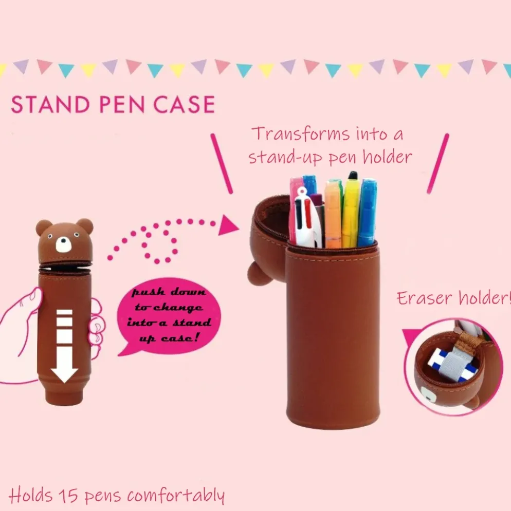 LIHIT LAB PuniLabo Stand Pen Case - Panda