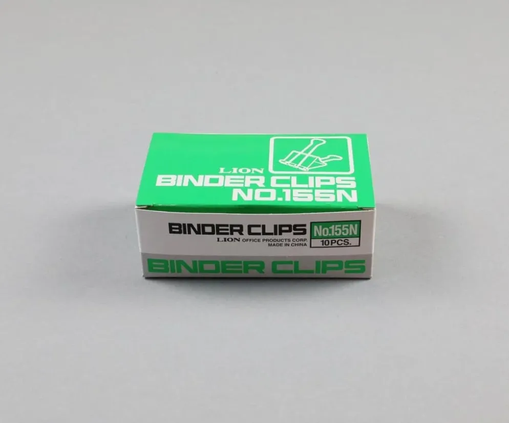 Lion Binder Clips No.155N - Box of 10