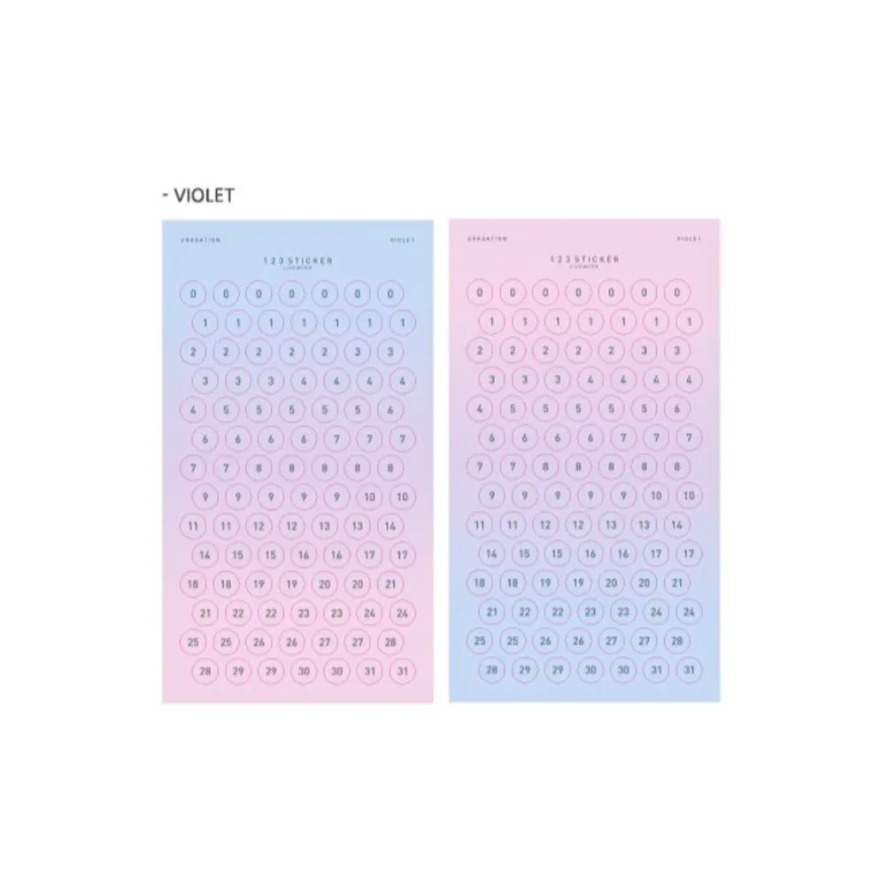 Livework 123 Number Sticker Set