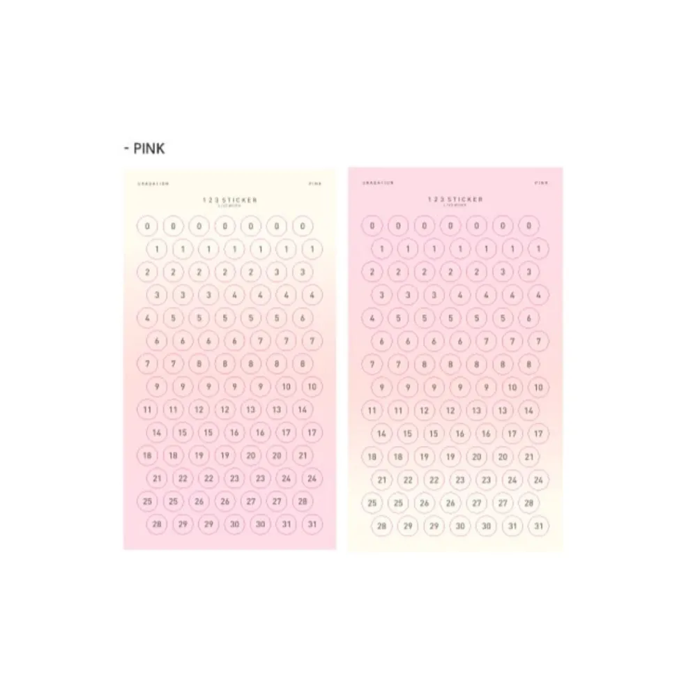 Livework 123 Number Sticker Set