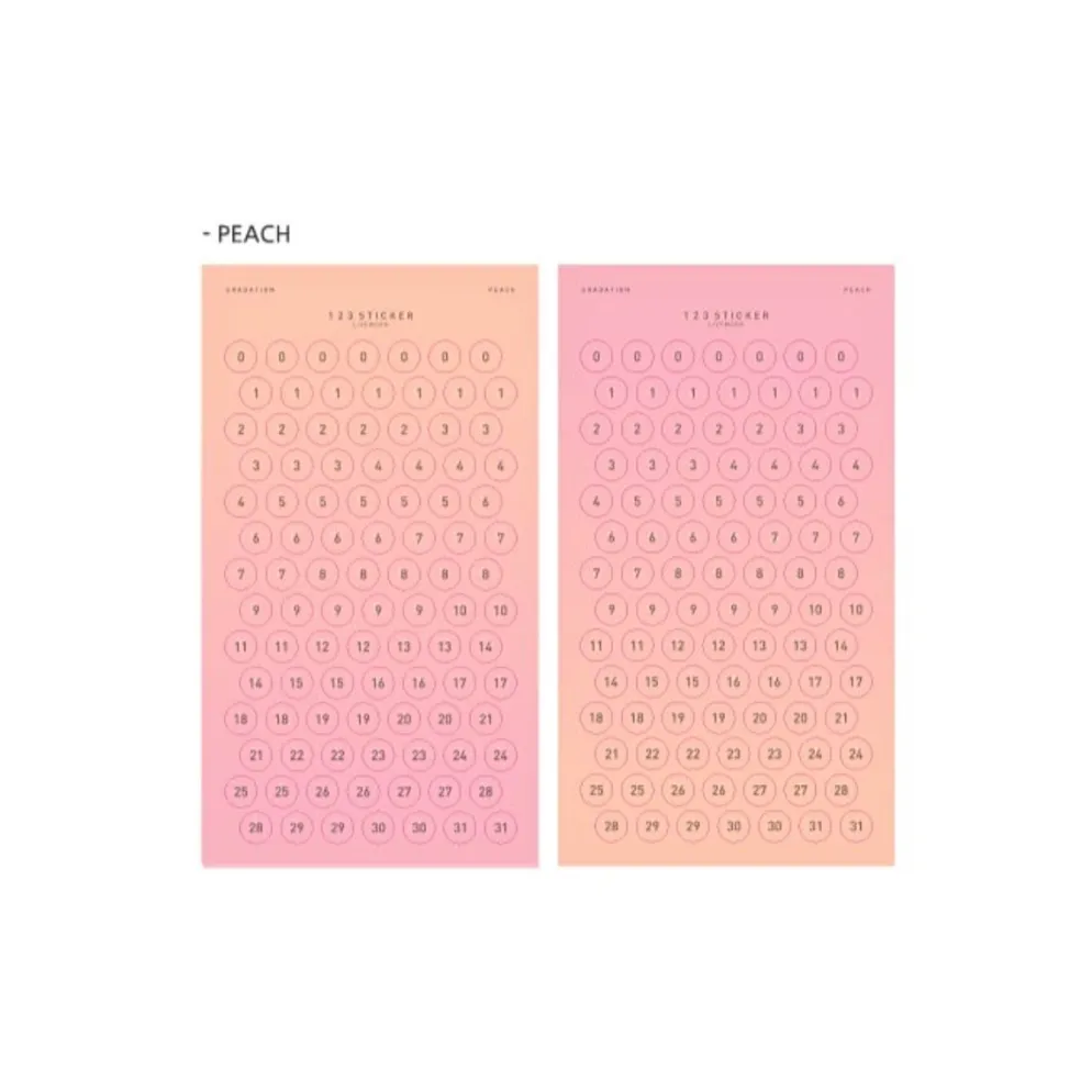 Livework 123 Number Sticker Set