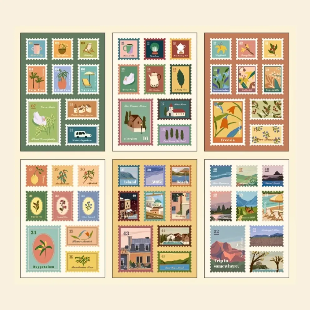 Livework Afterglow Stamp Sticker Pack