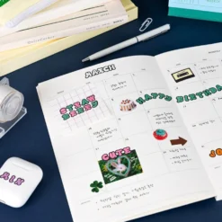Livework Cloud Typo Removable Sticker Pack – 8 Sheets