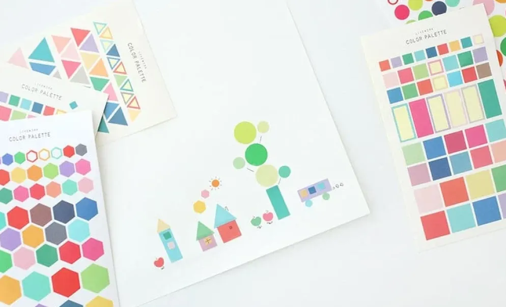 Livework Color Palette Stickers - Heart