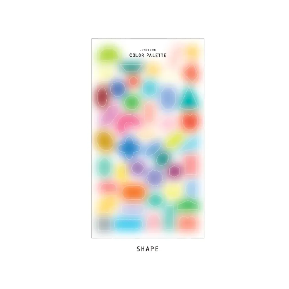 Livework Colour Palette Blur Sticker Set – (2 Sheets)