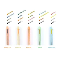Livework LIFE & PIECES 4 Colour Gel Pen 0.4mm