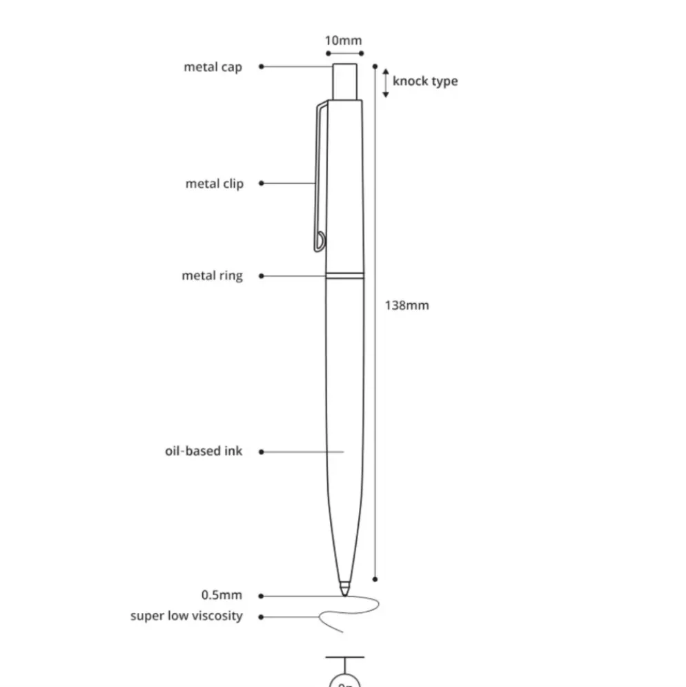 Livework LIFE & PIECES Classic Ballpoint Pen 0.5mm