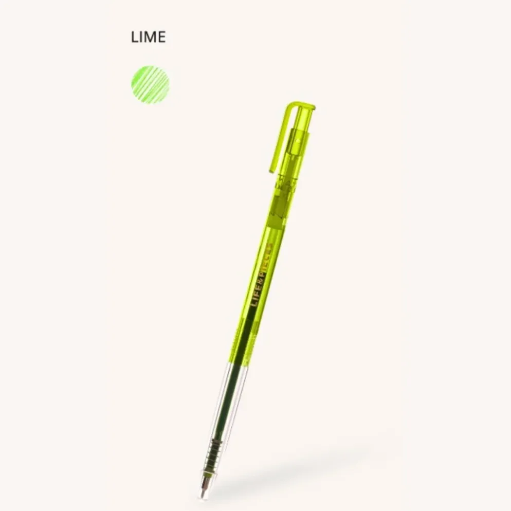 Livework LIFE & PIECES Clear Slim Ballpoint Pen 0.38mm
