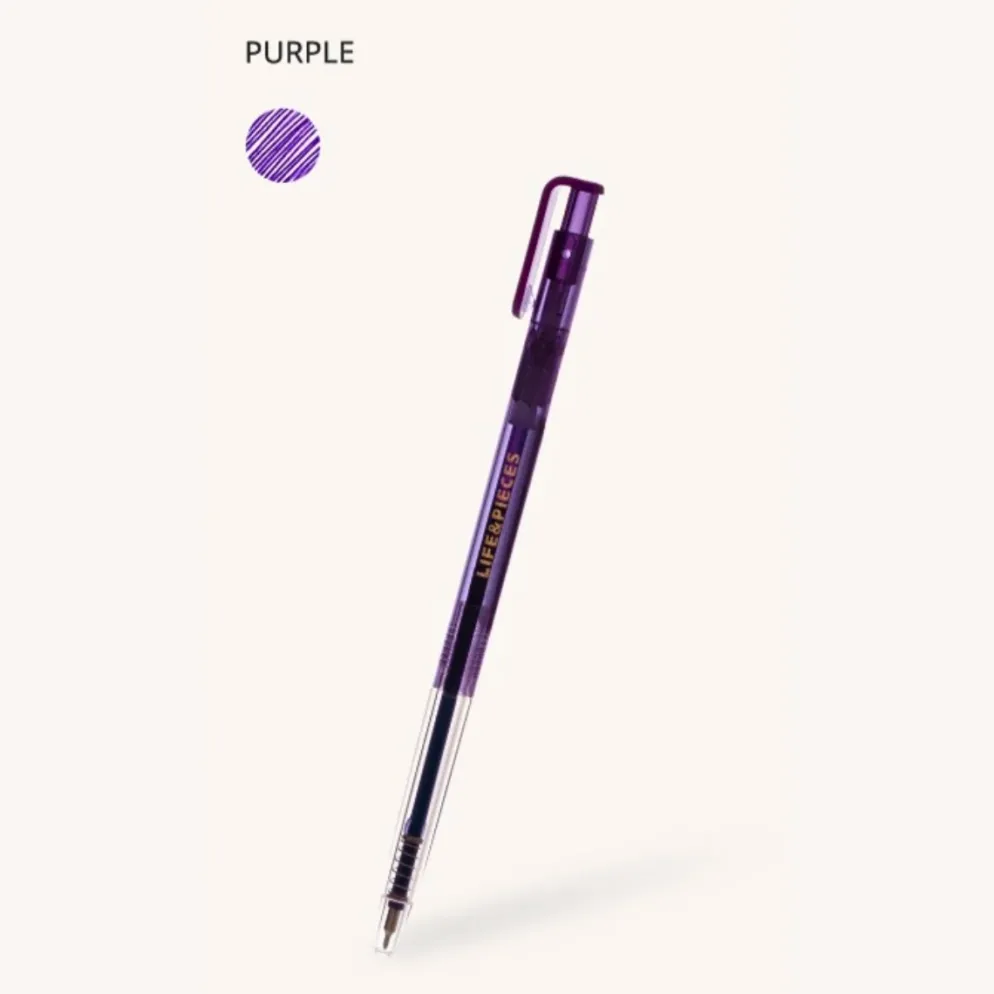 Livework LIFE & PIECES Clear Slim Ballpoint Pen 0.38mm