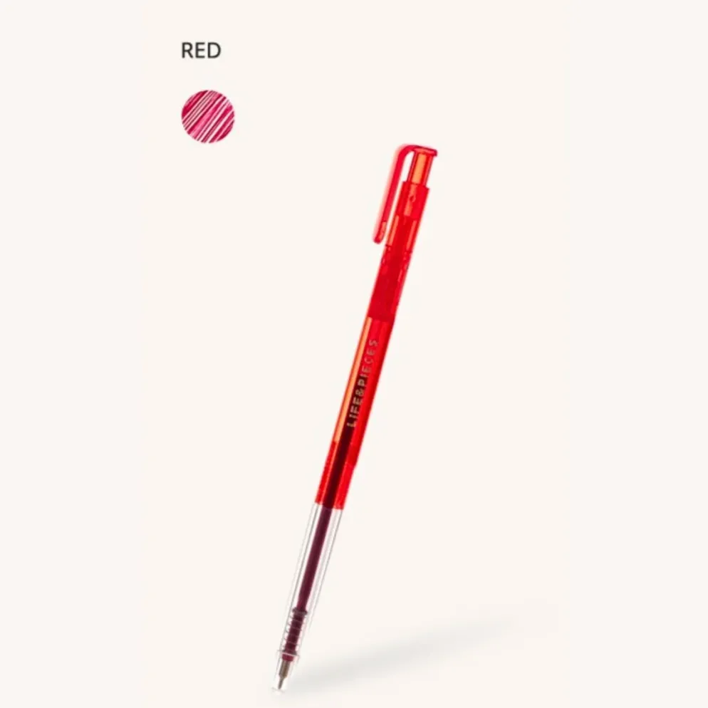Livework LIFE & PIECES Clear Slim Ballpoint Pen 0.38mm