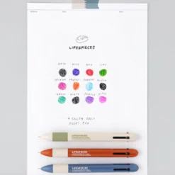 Livework LIFE & PIECES 4-Colour Ballpoint Pen [0.38mm]