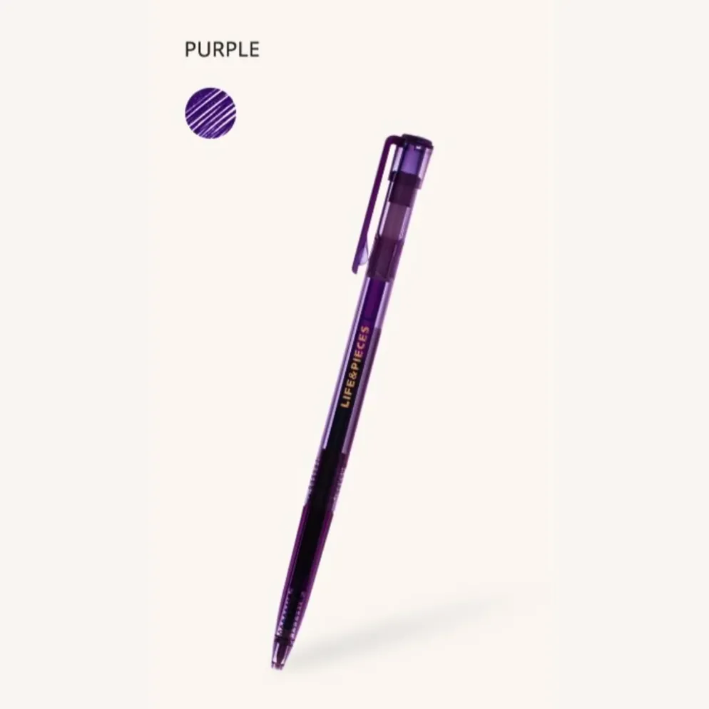 Livework LIFE & PIECES Transparent Gel Pen 0.5mm
