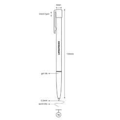 Livework LIFE & PIECES Transparent Gel Pen 0.5mm