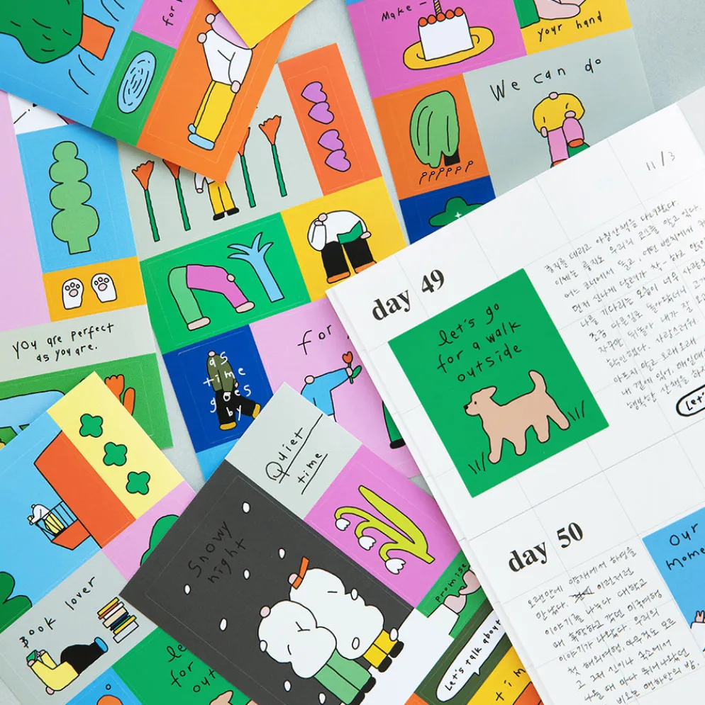 Livework Littlethings Drawing Square Sticker Pack