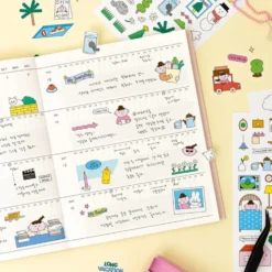 Livework Palette Illustration Removable Sticker Pack – 4 Sheets