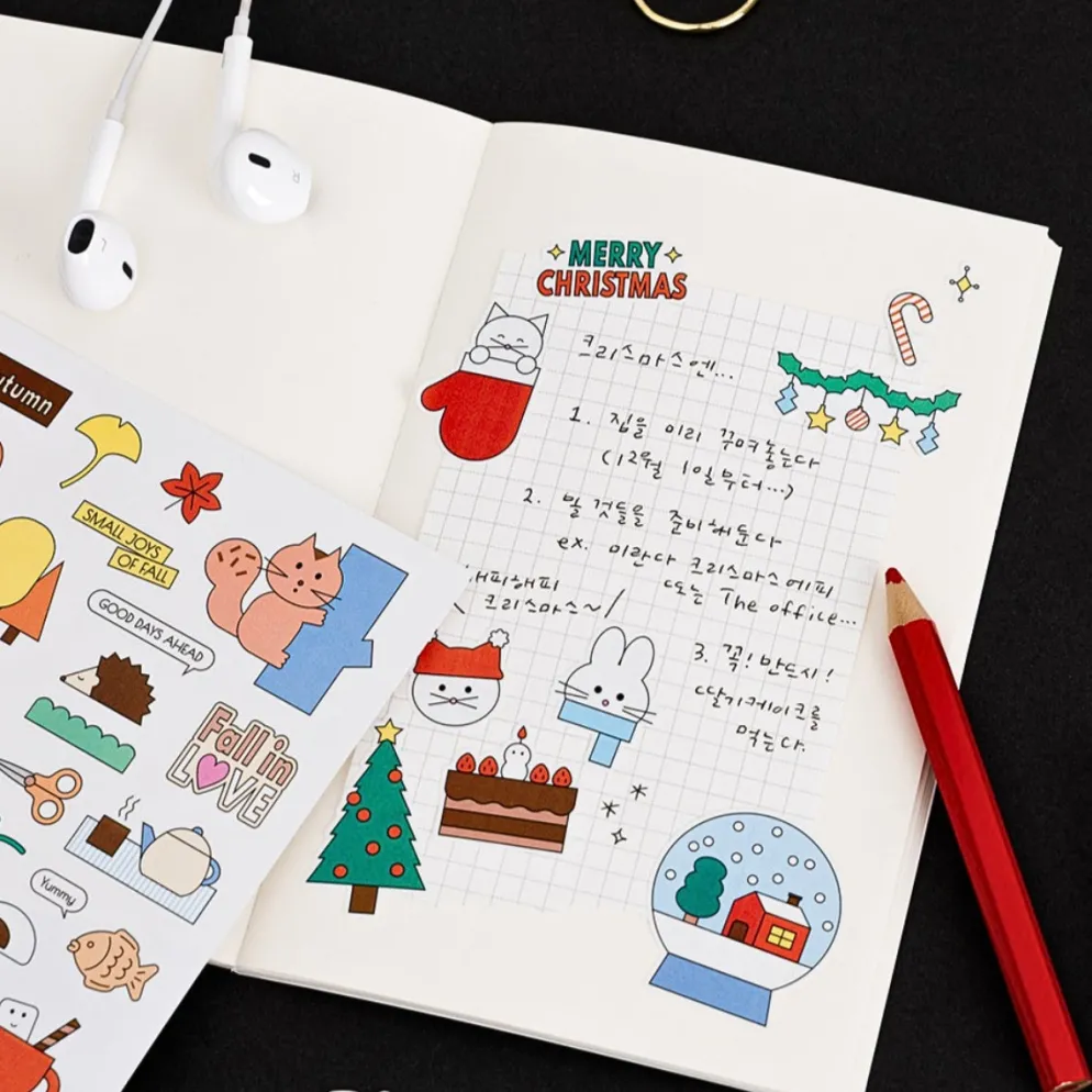 Livework Palette Removable Daily Sticker Pack (6 Sheets)
