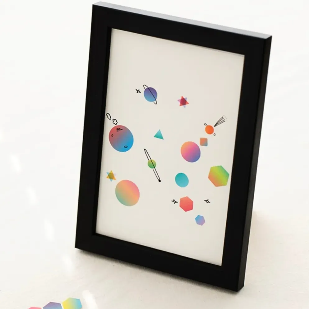 Livework Som Som Geometric Shapes Sticker Set