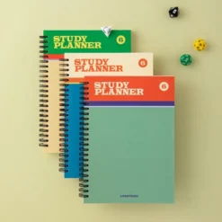 Livework Life & Pieces Study Planner – 6-Month Undated Spiral Notebook