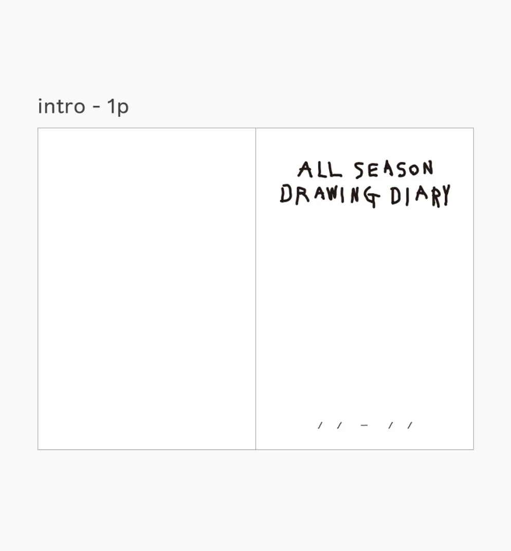 Livework Little Things All Season Drawing Diary Ver. 2