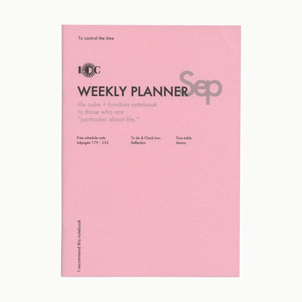 Luddite Function Notebook B5 – Flexible Undated Weekly Planner